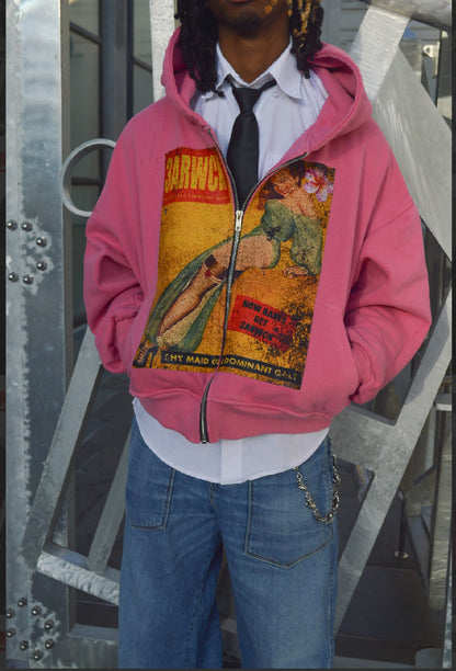 “Maidens” zip-up Pink