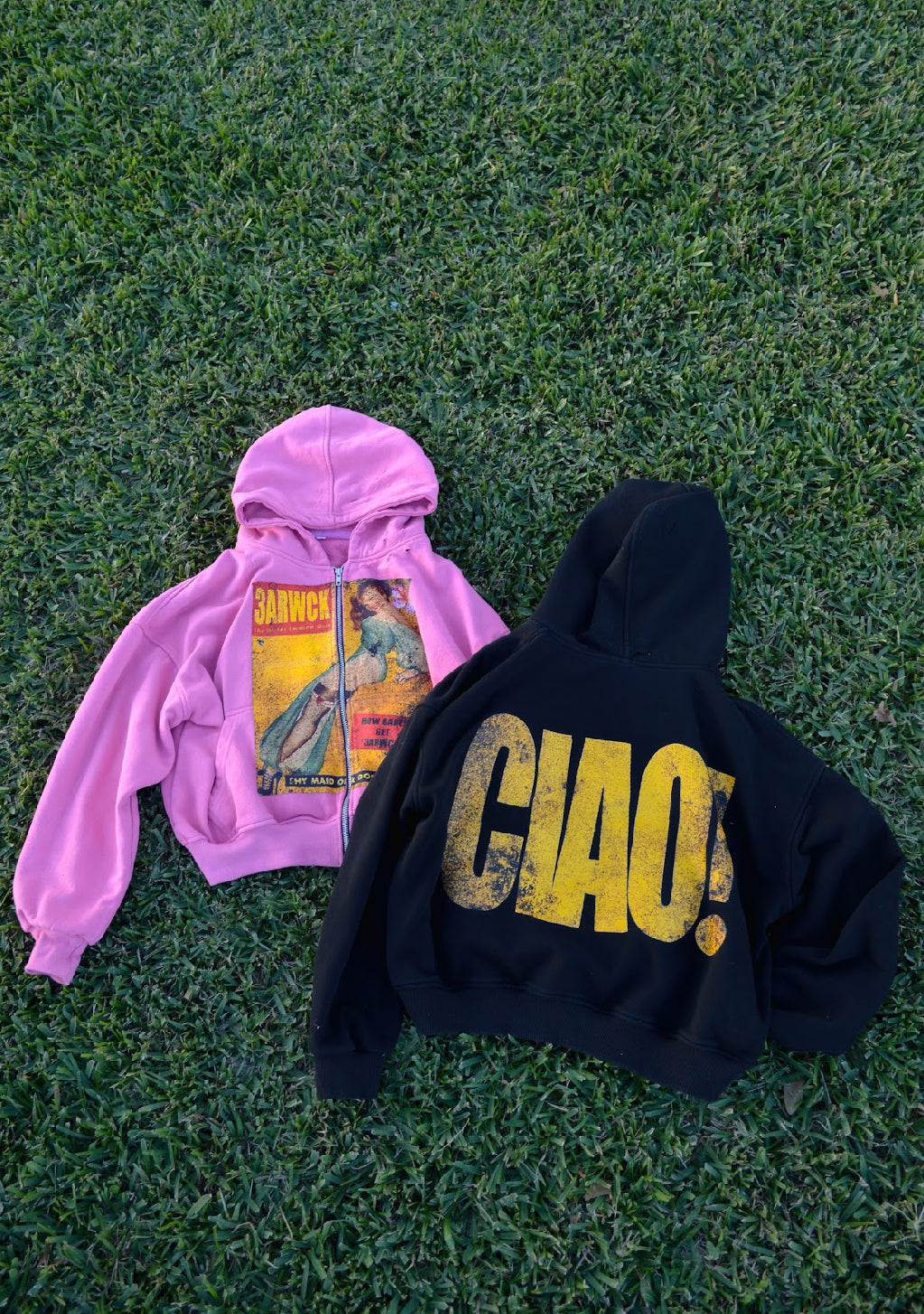 “Maidens” zip-up Pink